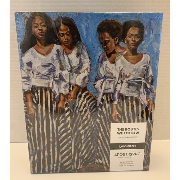 Apostrophe Puzzles by Hodaya Louis 1000 Pieces 24" x 24" Colorful black owned - Picture 1 of 5